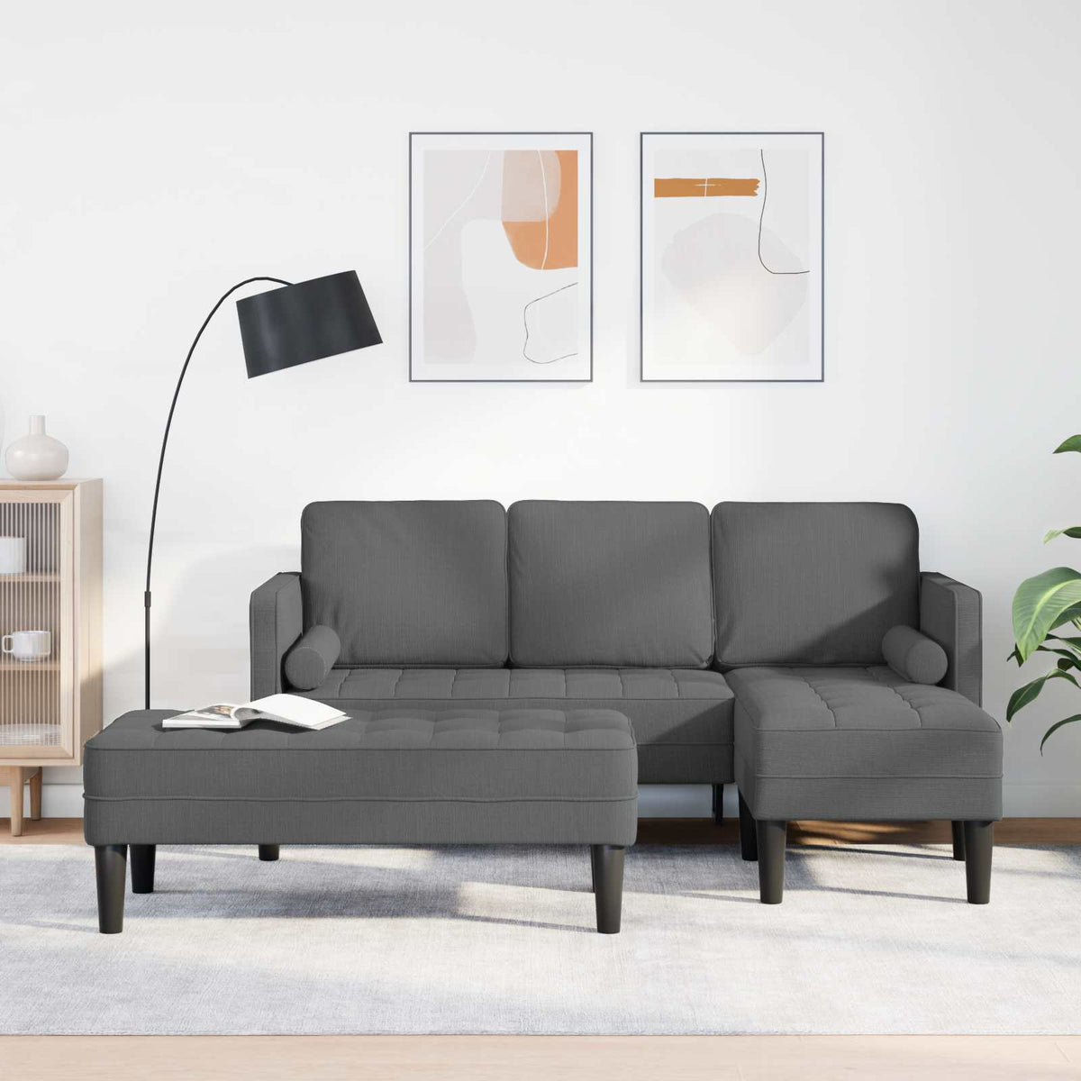 Sofa Sæt 2 Stk. Polyester - Variant 3329253