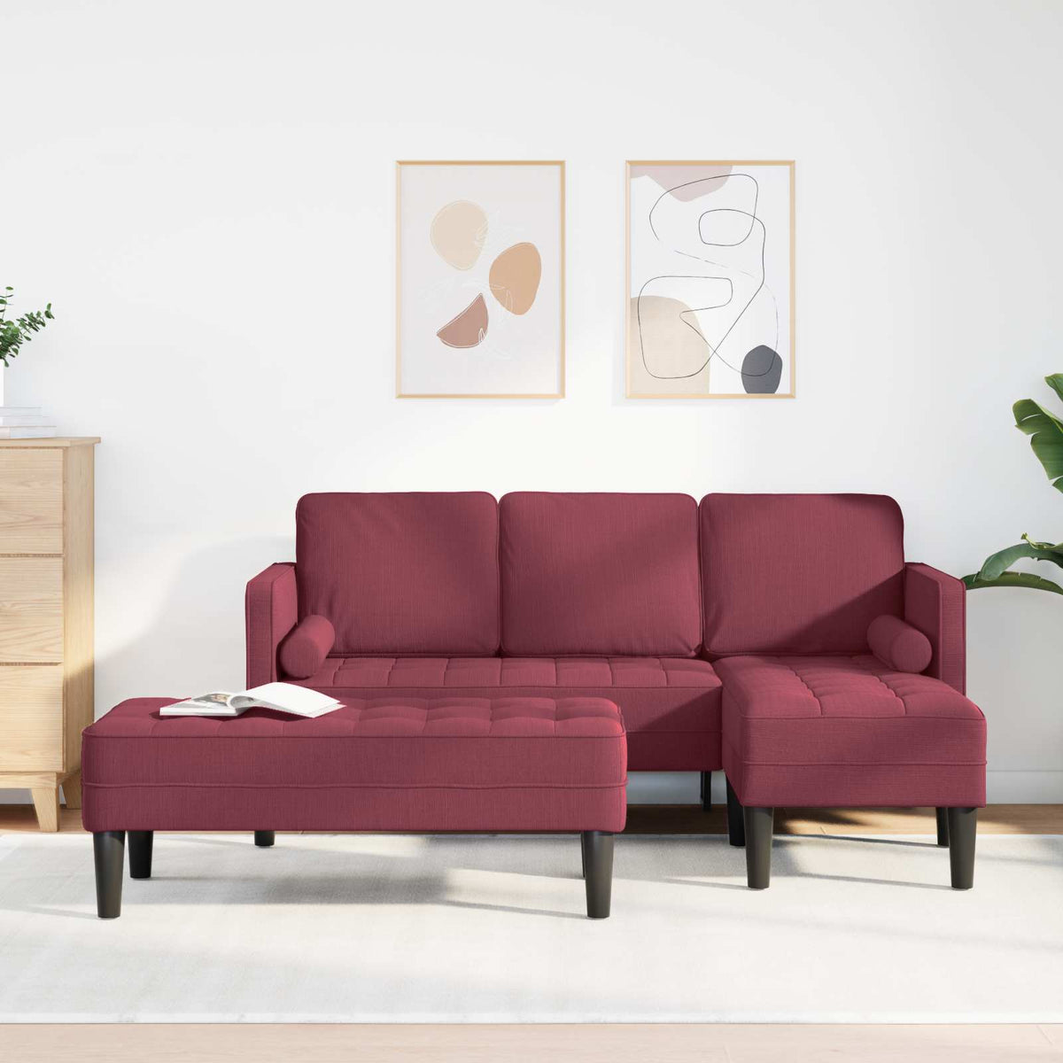 Sofa Sæt 2 Stk. Polyester - Variant 3329255