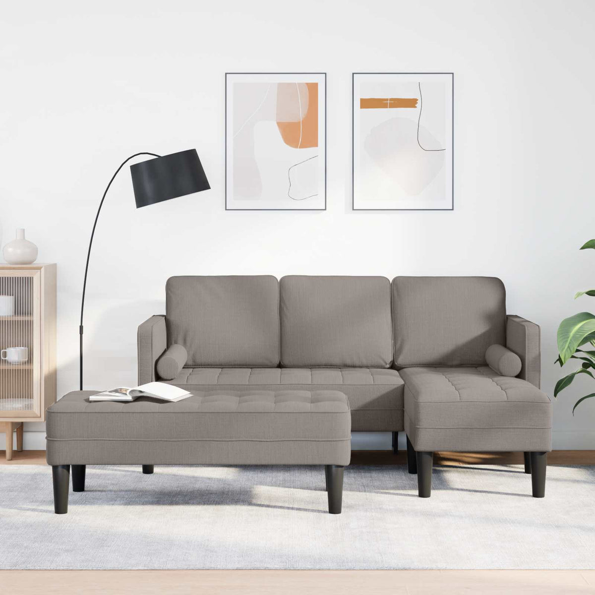 Sofa Sæt 2 Stk. Polyester - Hovedbillede
