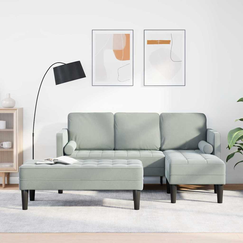 Sofa Sæt Med Pude 2 Dele Polyester - Hovedbillede