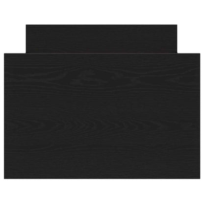 Sengestel Med Hovedgærde Sort Eg 75 X 190 Cm Konstrueret Træ - Billede 7