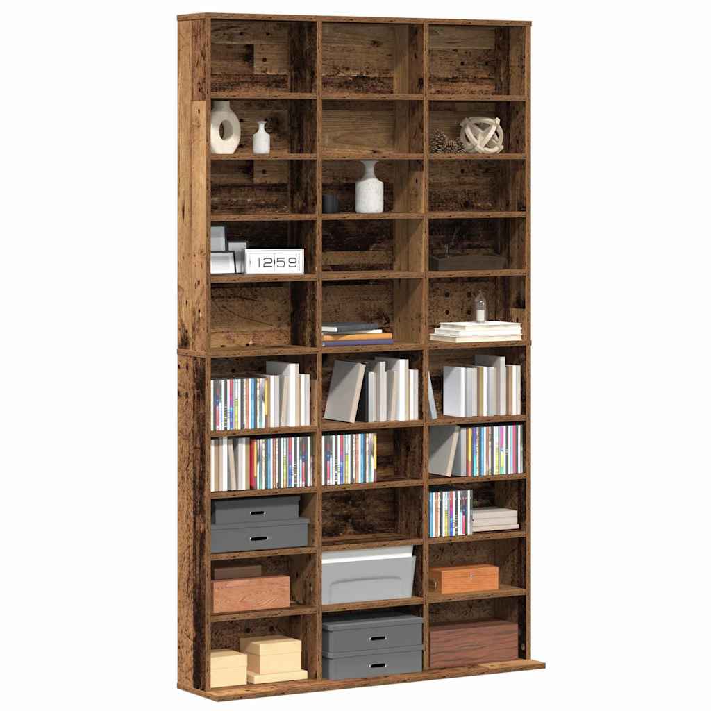 Cd-skab Gammelt Træ 101 X 23 X 177,5 Cm Konstrueret Træ - Billede 3