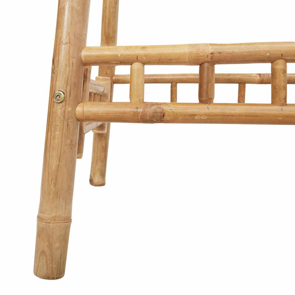 Udendørs Barbord Rundt Ø55x100 Cm Bambus - Billede 10