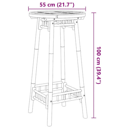 Udendørs Bar T Ø55X100 Cm Bambus