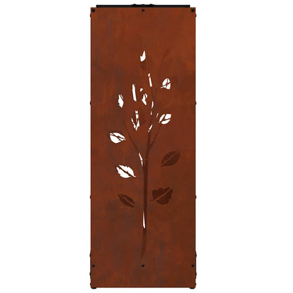 Brændestativ 40x30x80 Cm Forvitringsstål - Billede 7