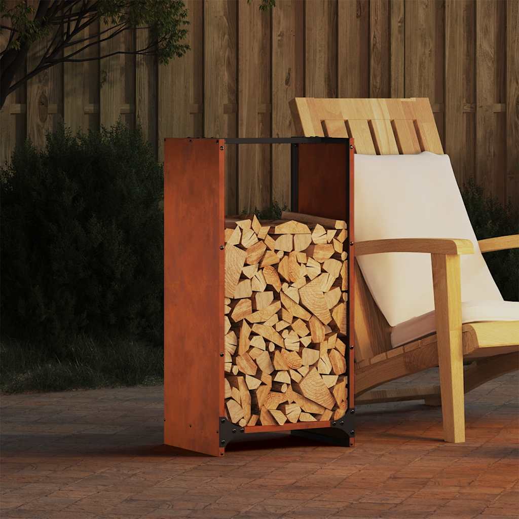 Brændestativ 40x30x80 Cm Forvitringsstål - Variant 864236