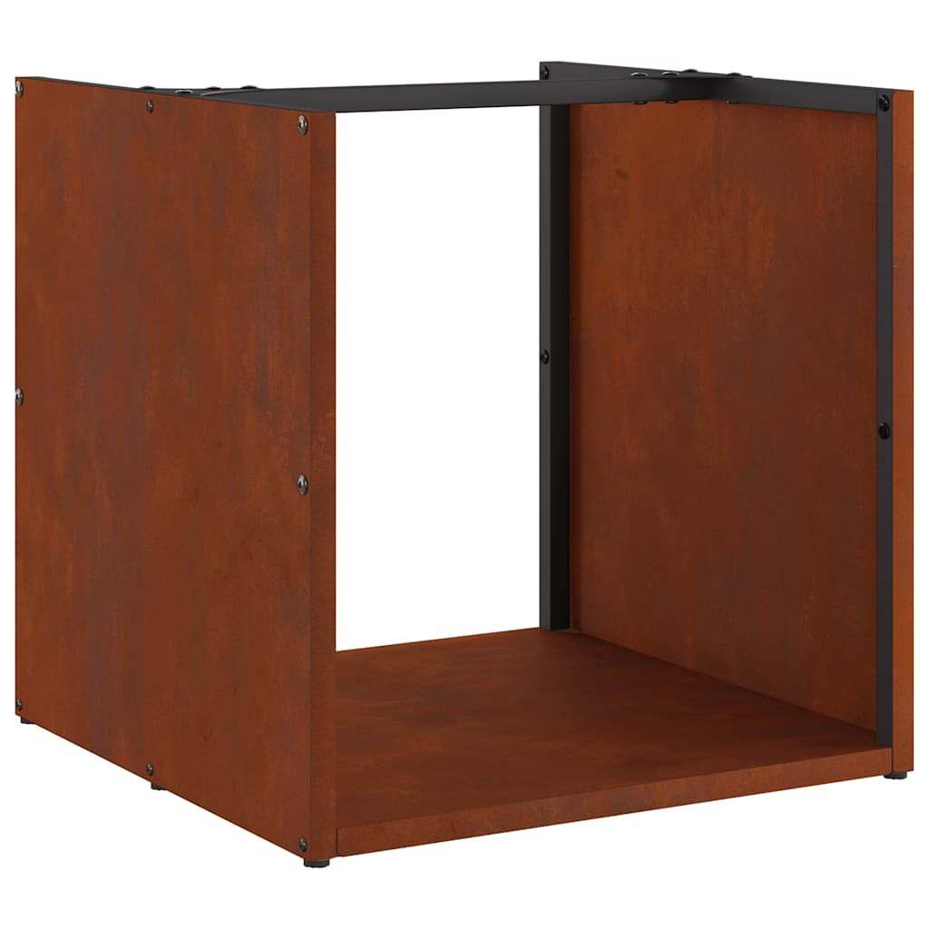 Brændestativ 40x40x40 Cm Forvitringsstål - Billede 2