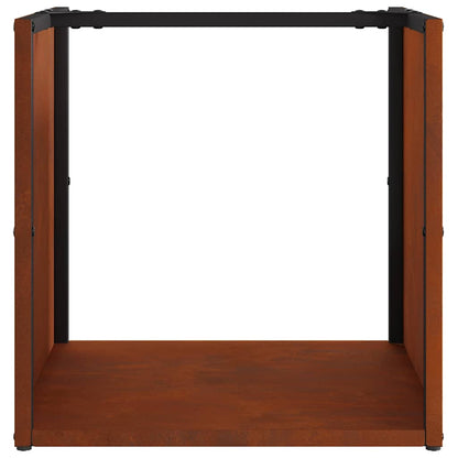 Brændestativ 40x40x40 Cm Forvitringsstål - Billede 6