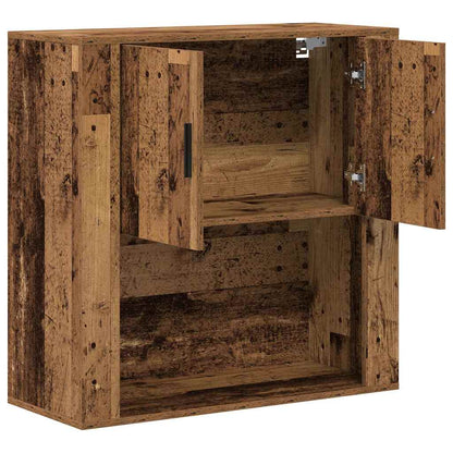 Vægskab Med Hylde 80 X 33 X 80 Cm Konstrueret Træ - Billede 5