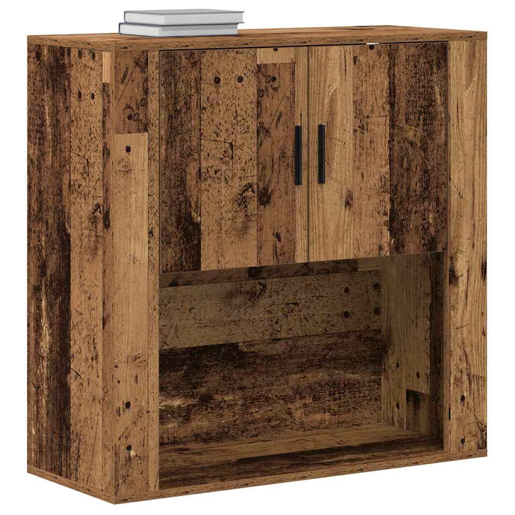 Vægskab Med Hylde 80 X 33 X 80 Cm Konstrueret Træ - Billede 3