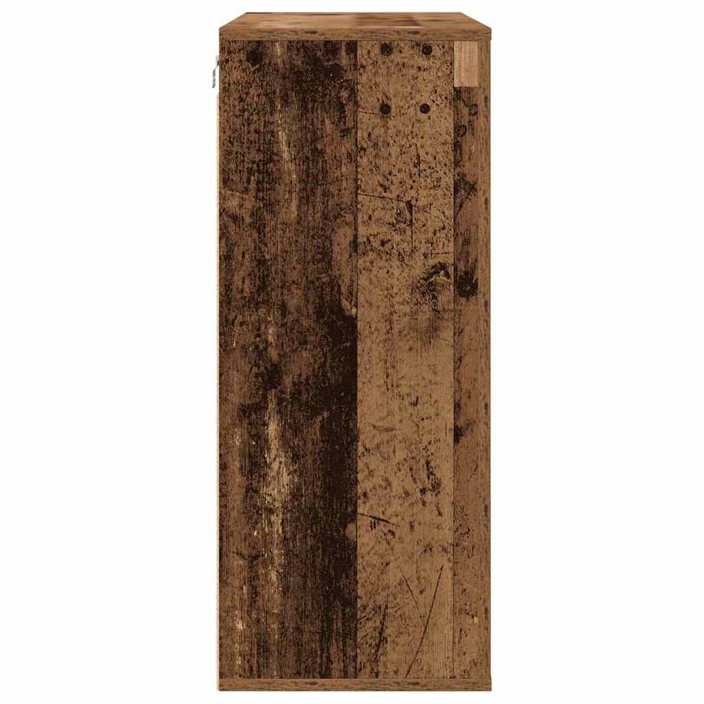 Vægskab Med Hylde 80 X 33 X 80 Cm Konstrueret Træ - Billede 7
