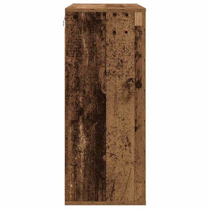 Vægskab Med Hylde 80 X 33 X 80 Cm Konstrueret Træ - Billede 7