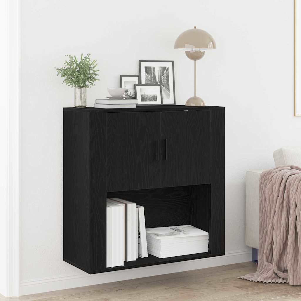 Vægskab Med Hylde 80 X 33 X 80 Cm Konstrueret Træ - Variant 862116