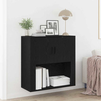 Vægskab Med Hylde 80 X 33 X 80 Cm Konstrueret Træ - Variant 862116