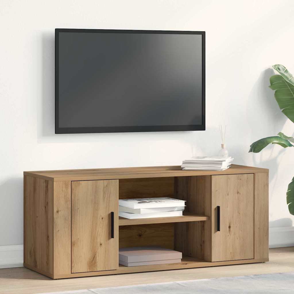 TV-skab 100 X 35 X 40 Cm Konstrueret Træ - Hovedbillede