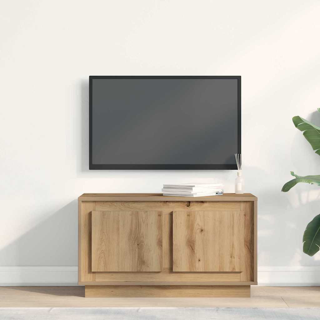 TV-skab 80 X 35 X 45 Cm Konstrueret Træ - Billede 4