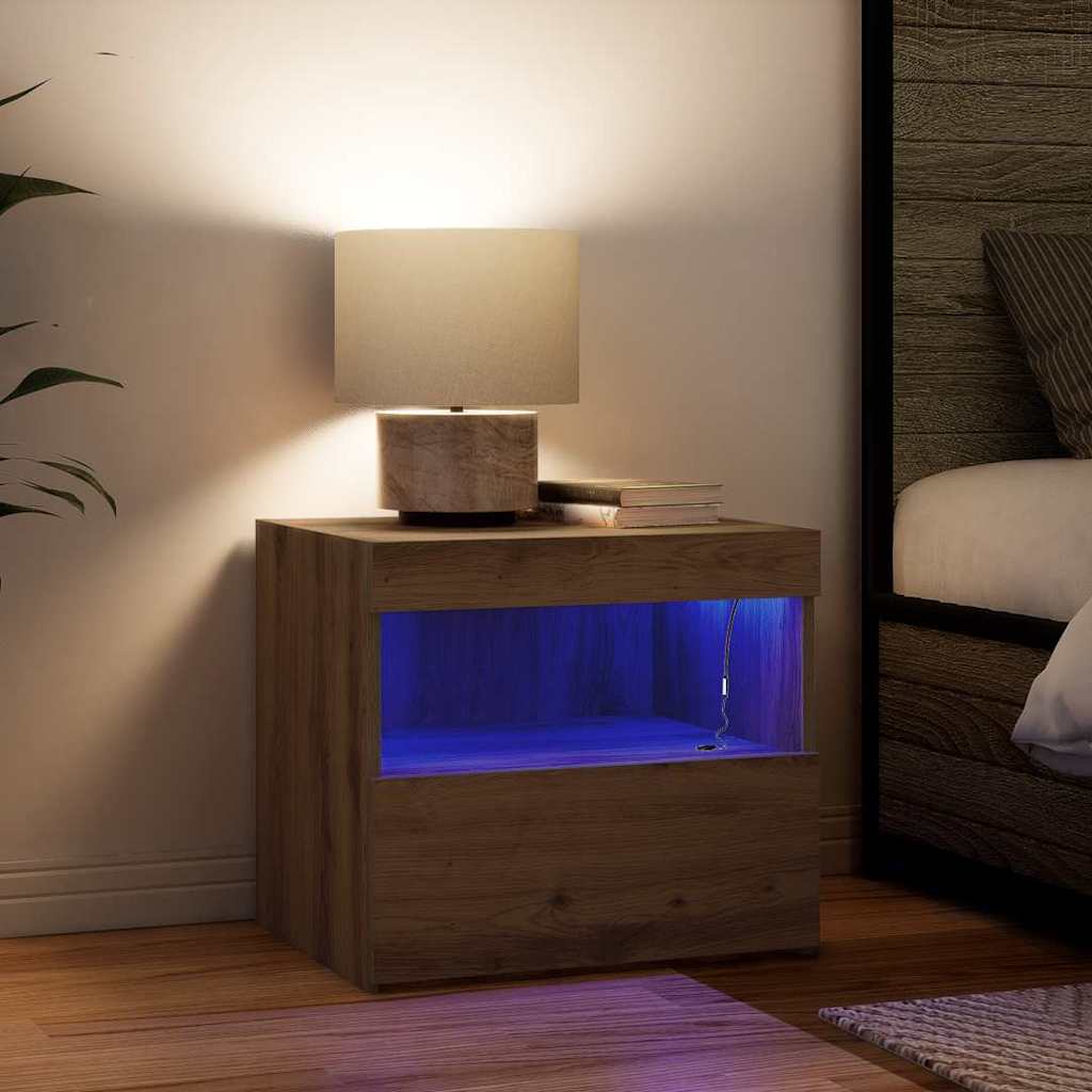 Natskab Egetræ 50 X 40 X 45 Cm Konstrueret Træ - Billede 4