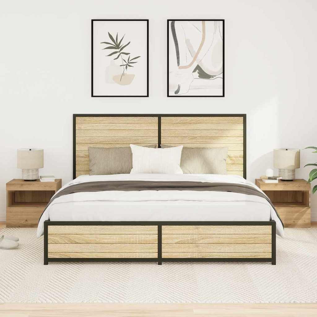 Natskab Egetræ 50 X 40 X 45 Cm Konstrueret Træ - Variant 862183