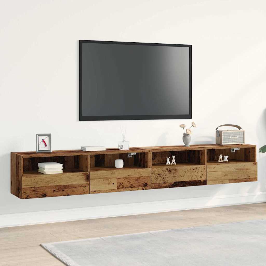 TV Vægskab Konstrueret Træ - Variant 862189