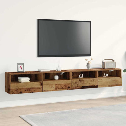 TV Vægskab Konstrueret Træ - Variant 862189