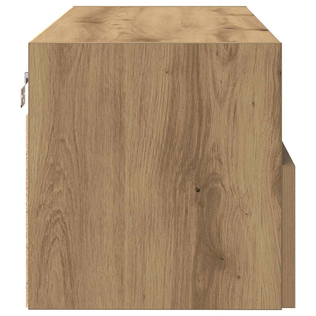 TV Vægskab 100 X 30 X 30 Cm Konstrueret Træ - Billede 7