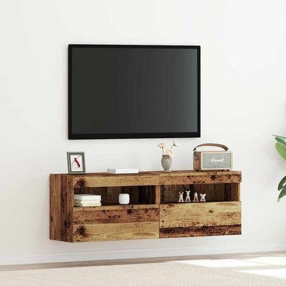 TV Vægskab Konstrueret Træ - Variant 862207