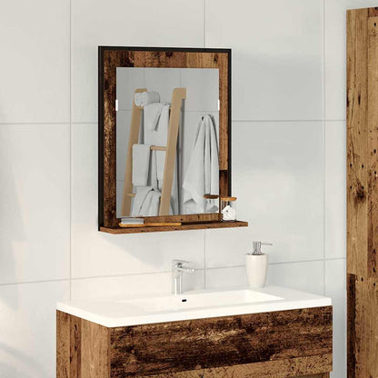 Spejl 50 X 12 X 60 Cm Glas Og Ingeniørtræ - Variant 862220