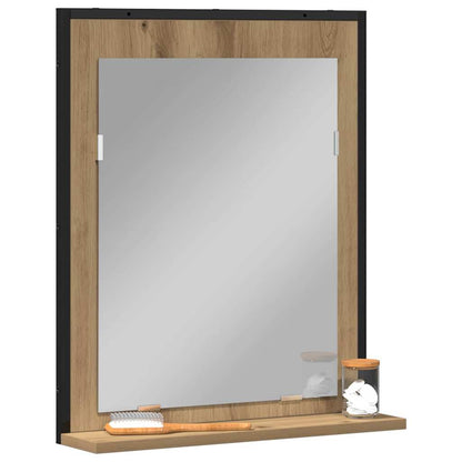 Spejl 50 X 12 X 60 Cm Glas Og Ingeniørtræ - Billede 3