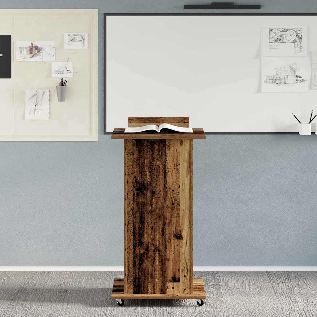 Podium Konstrueret Træ 55 X 55 X 107 Cm - Billede 4