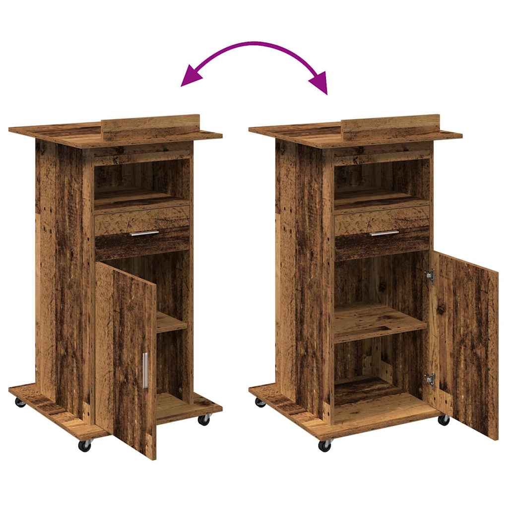 Podium Konstrueret Træ 55 X 55 X 107 Cm - Billede 11