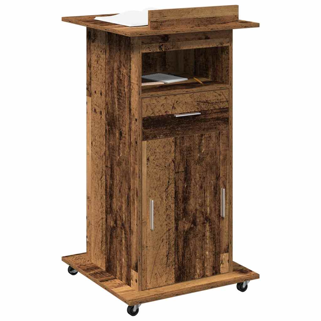 Podium Konstrueret Træ 55 X 55 X 107 Cm - Billede 3