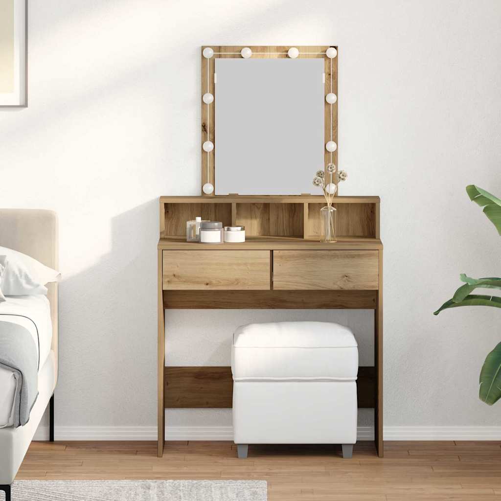 Dressingbord 80 X 41 X 144,5 Cm Konstrueret Træ - Hovedbillede