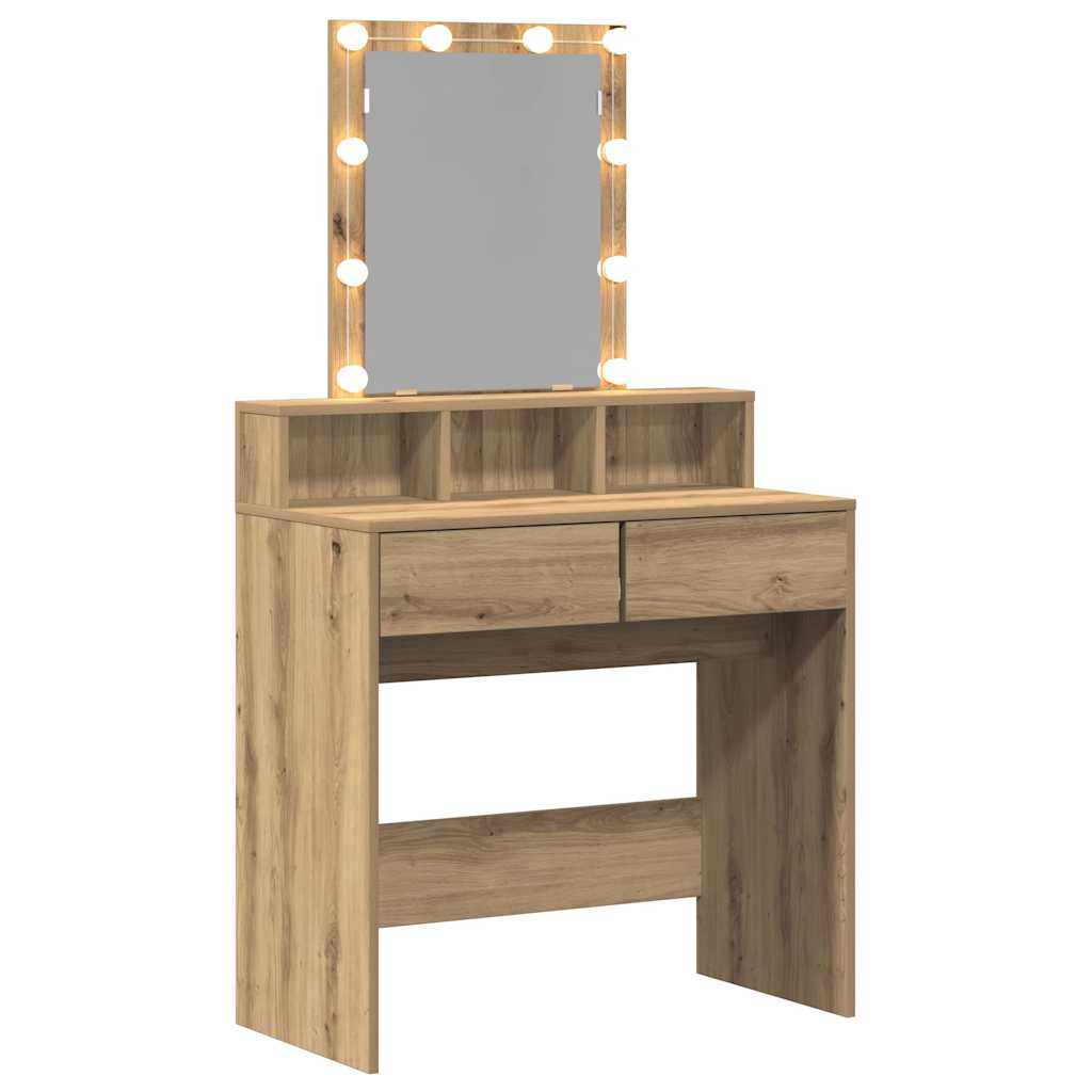 Dressingbord 80 X 41 X 144,5 Cm Konstrueret Træ - Billede 5