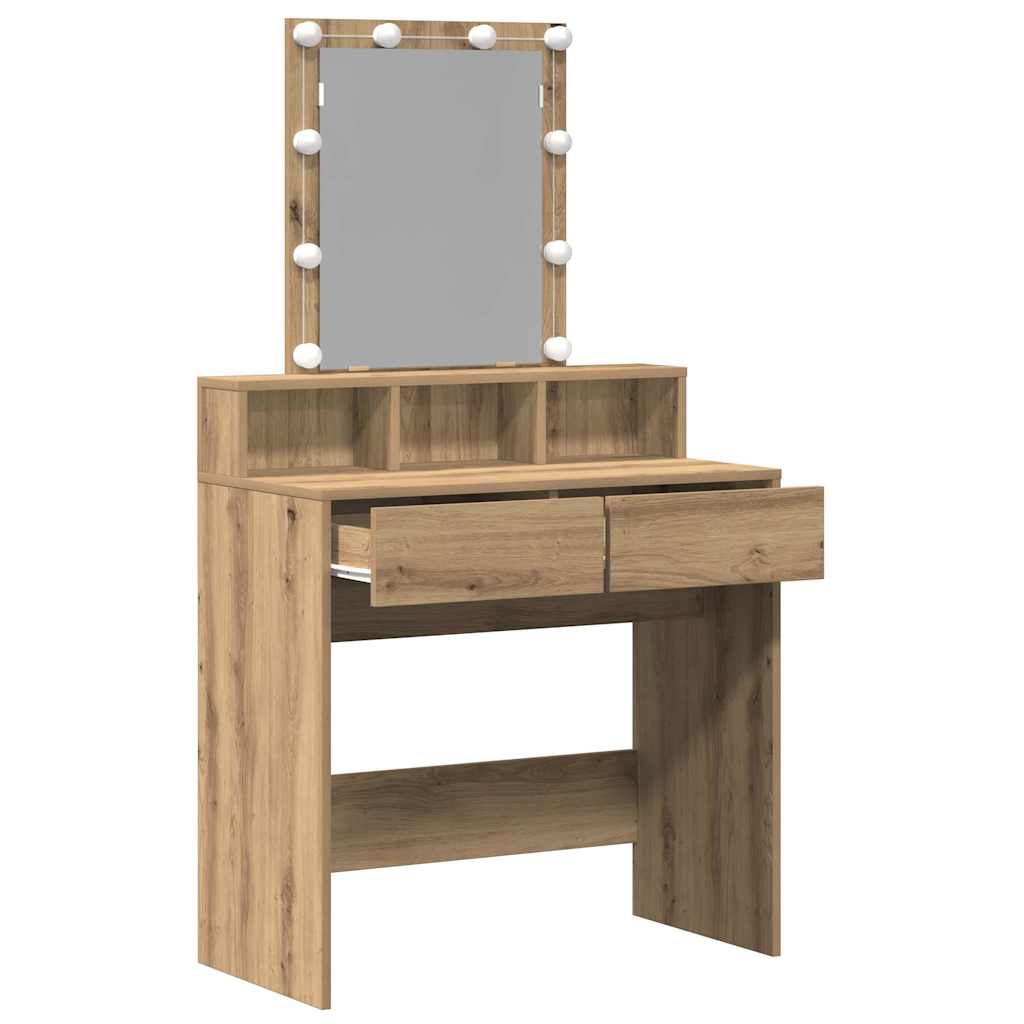 Dressingbord 80 X 41 X 144,5 Cm Konstrueret Træ - Billede 6