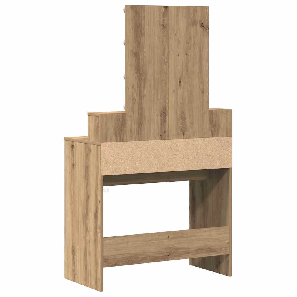 Dressingbord 80 X 41 X 144,5 Cm Konstrueret Træ - Billede 9