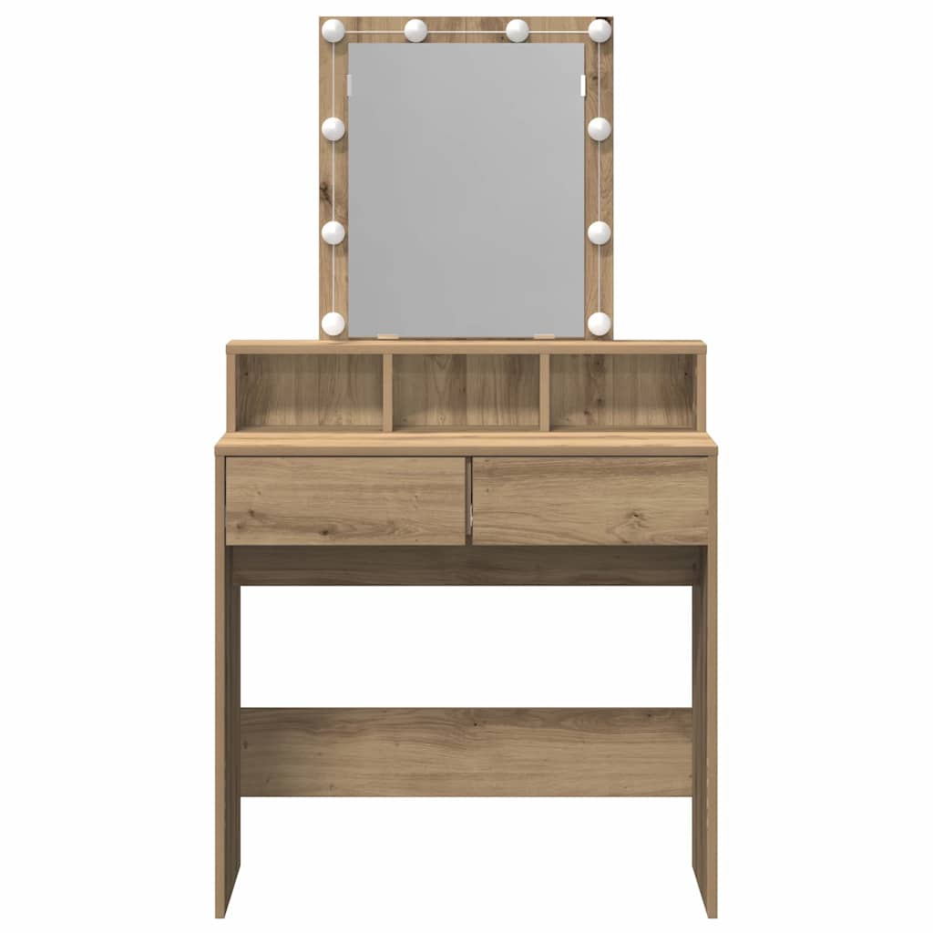 Dressingbord 80 X 41 X 144,5 Cm Konstrueret Træ - Billede 7