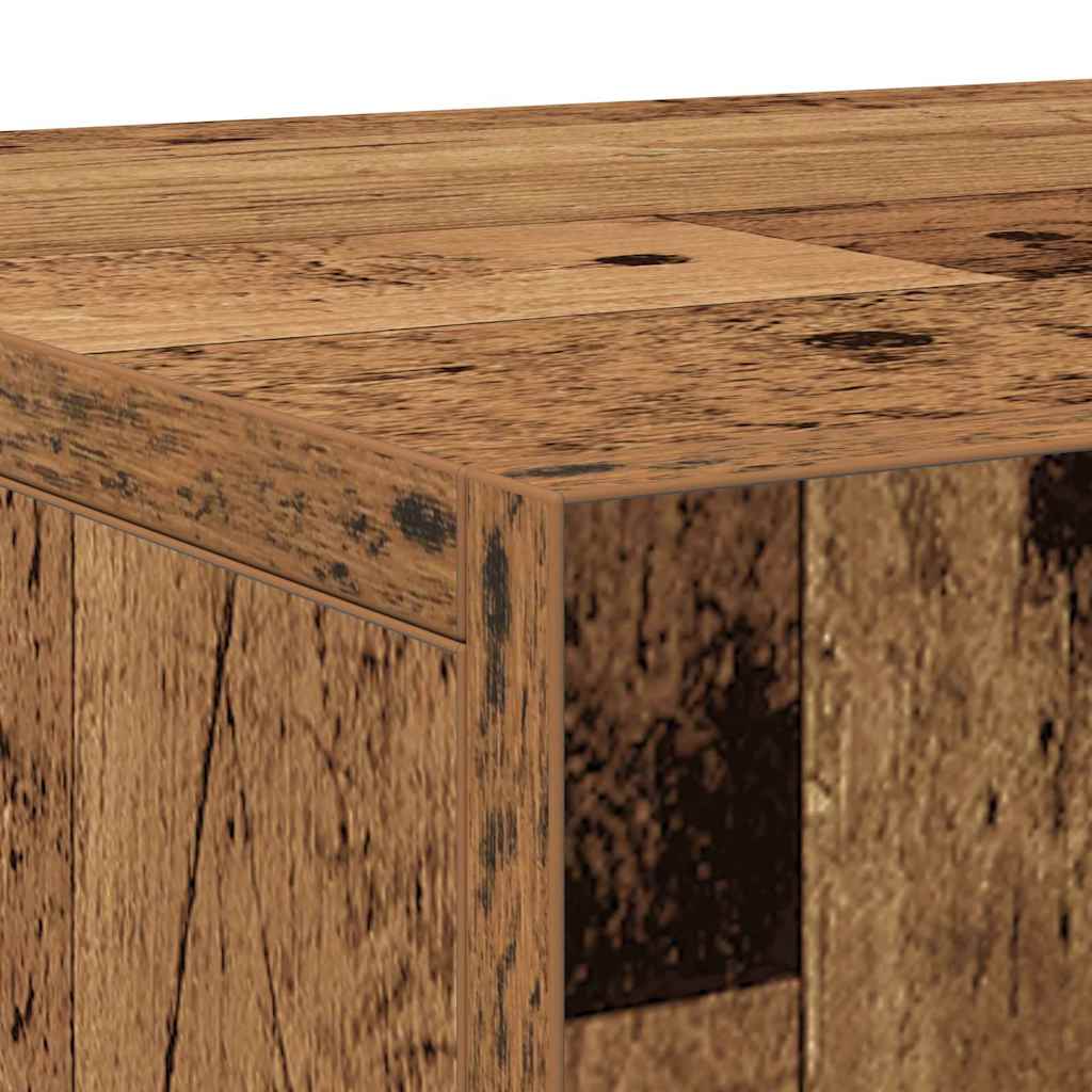 Sideboard 90 X 34 X 80 Cm Konstrueret Træ - Billede 9