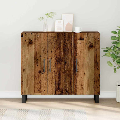 Sideboard 90 X 34 X 80 Cm Konstrueret Træ - Billede 4