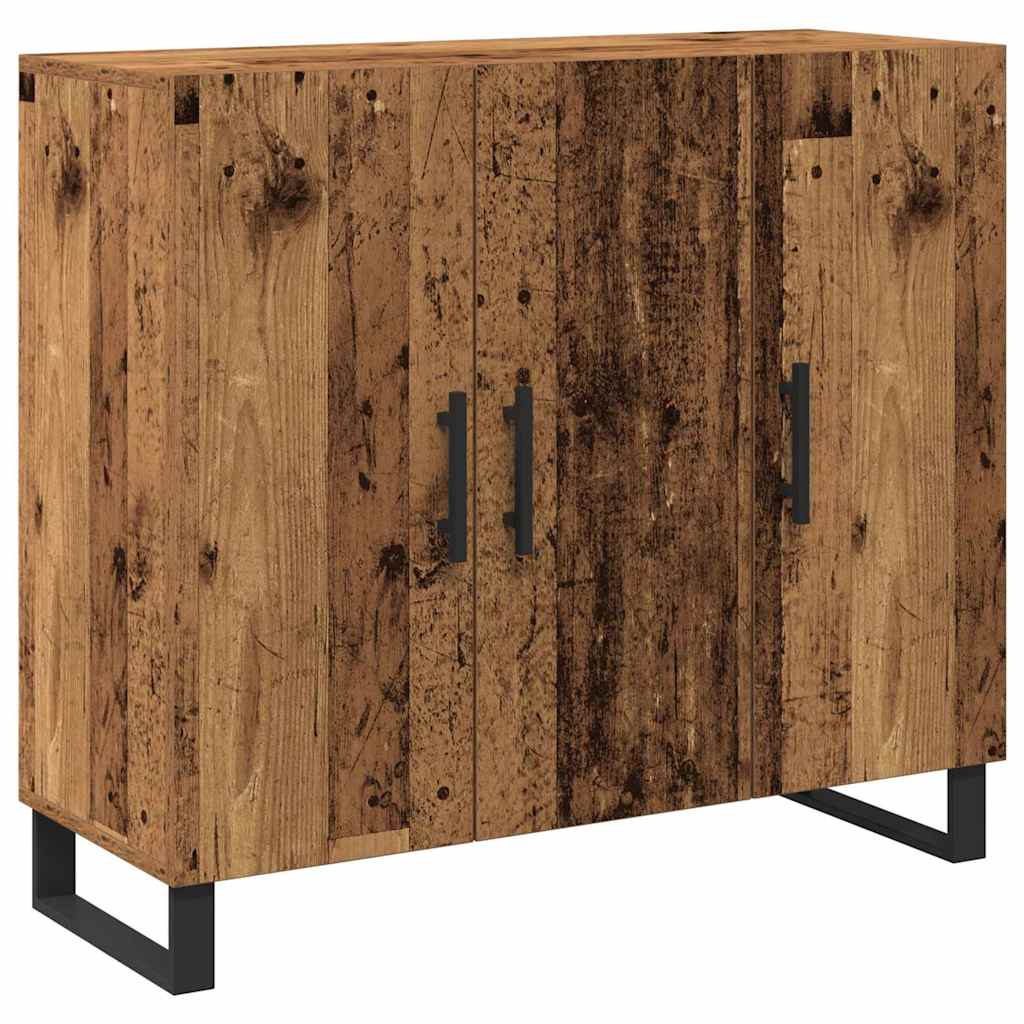 Sideboard 90 X 34 X 80 Cm Konstrueret Træ - Billede 2
