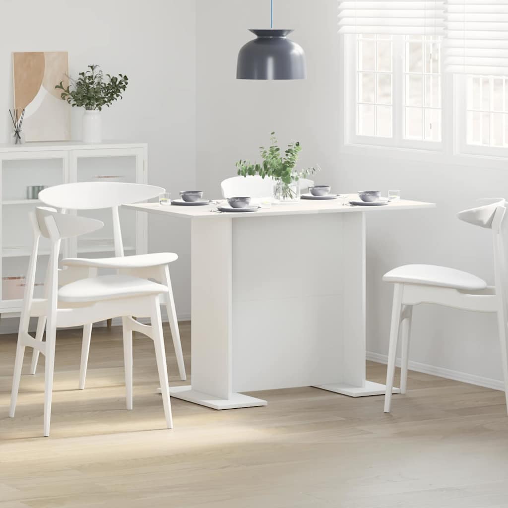 Spisebord 110 X 60 X 75 Cm Konstrueret Træ Rektangulær - Hovedbillede