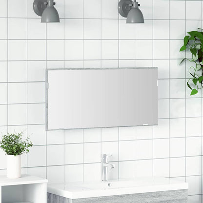 Spejl 80 X 37 Cm Glas Og Ingeniørtræ - Variant 863304