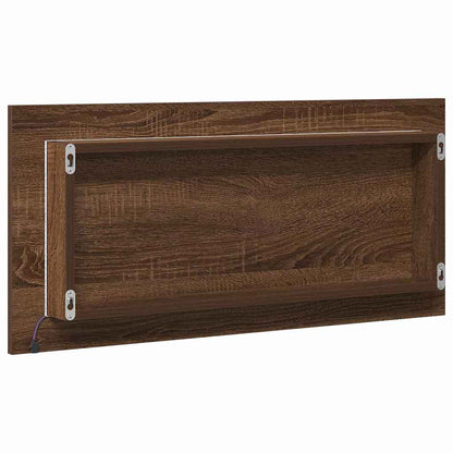 Spejl 80 X 37 Cm Glas Og Ingeniørtræ - Billede 7