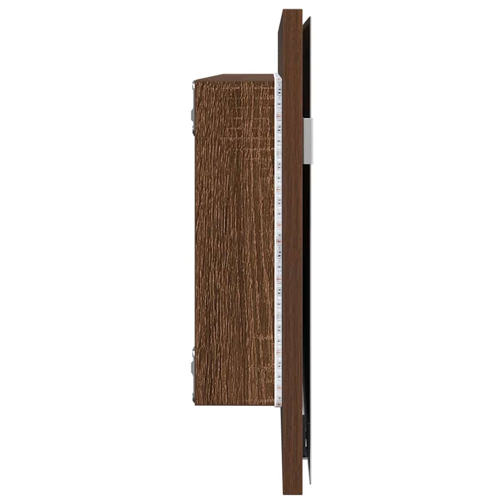 Spejl 80 X 37 Cm Glas Og Ingeniørtræ - Billede 6