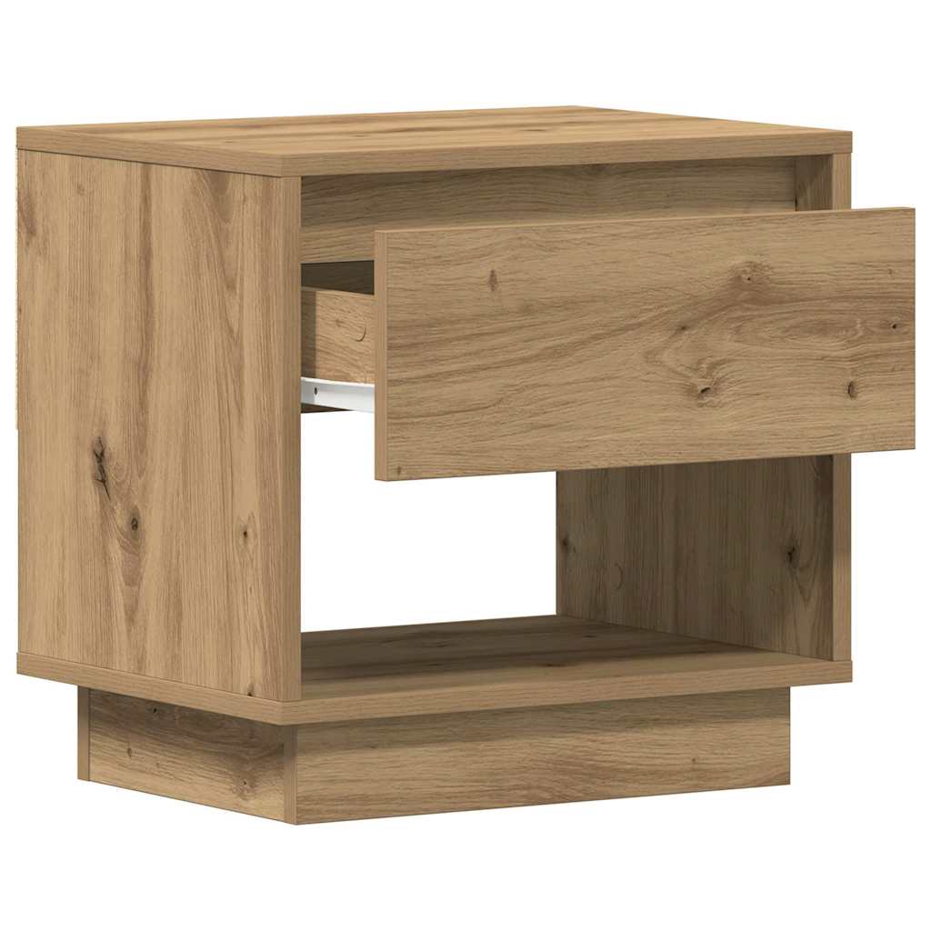 Natbord Egetræ 45 X 34 X 44 Cm Konstrueret Træ - Billede 5