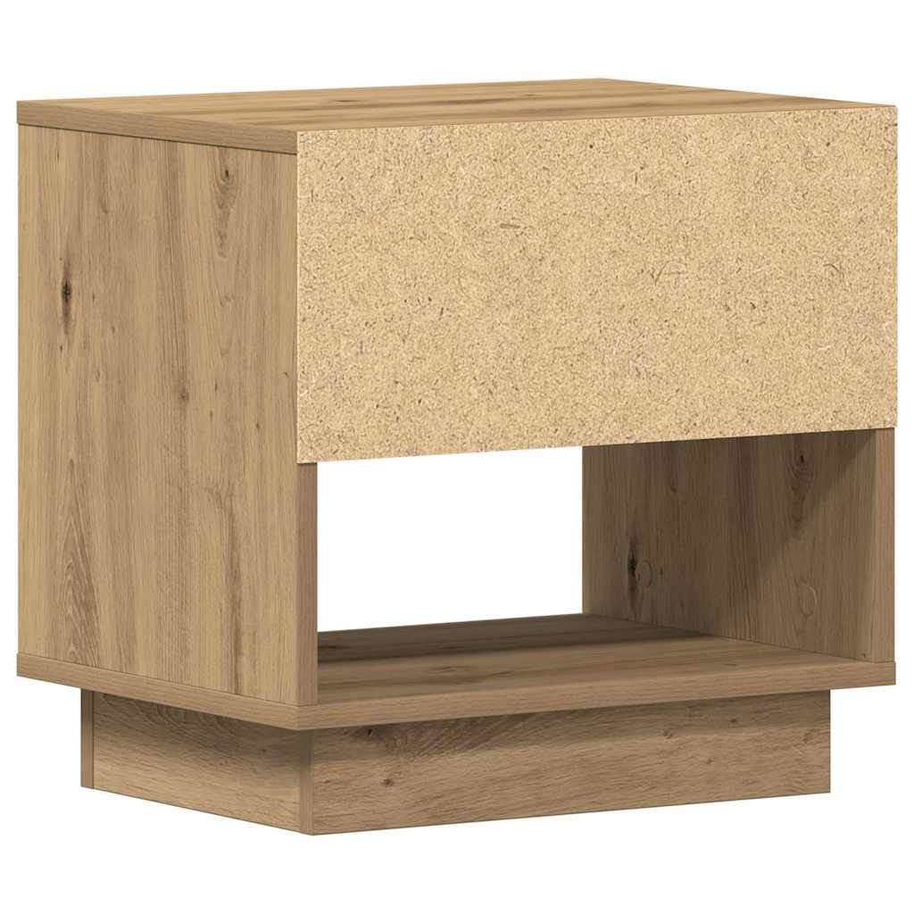 Natbord Egetræ 45 X 34 X 44 Cm Konstrueret Træ - Billede 8