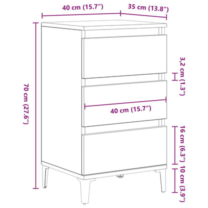 Natskab 45 X 35 X 44 Cm Konstrueret Træ - Billede 12