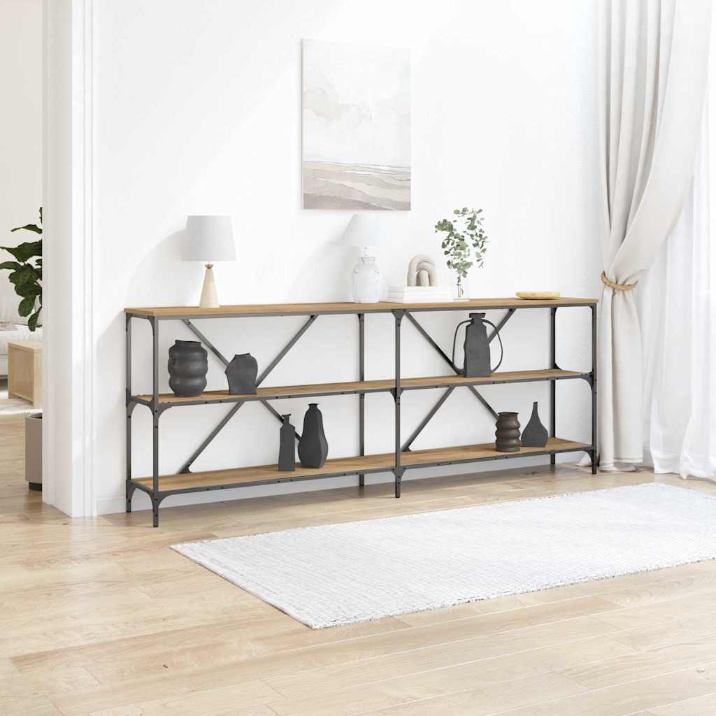 Konsolbord 200 X 30 X 75 Cm Konstrueret Træ - Hovedbillede
