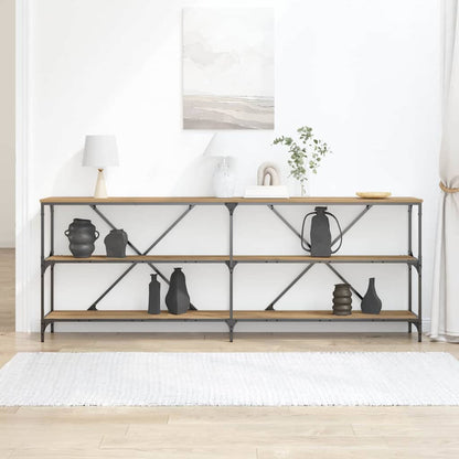 Konsolbord 200 X 30 X 75 Cm Konstrueret Træ - Billede 4