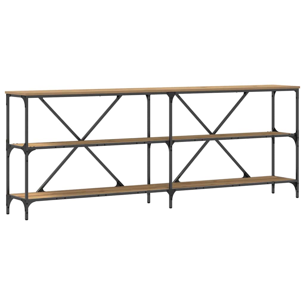 Konsolbord 200 X 30 X 75 Cm Konstrueret Træ - Billede 2