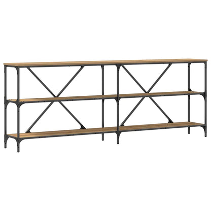 Konsolbord 200 X 30 X 75 Cm Konstrueret Træ - Billede 2